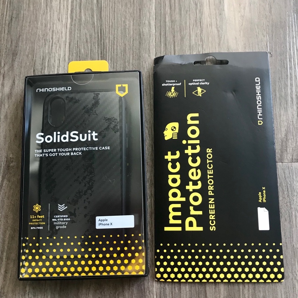 Rhinoshield Iphone X Case and Screen Protector 📱